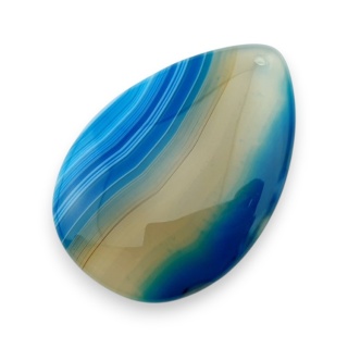 Agat kaboszon z dziurką 48x33 mm nr 214