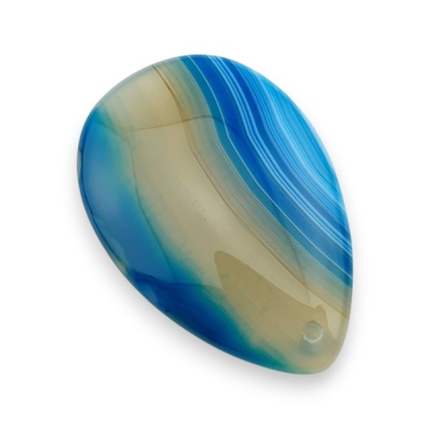 Agat kaboszon z dziurką 48x33 mm nr 214 Agat kaboszon z dziurką 48x33 mm nr 214
