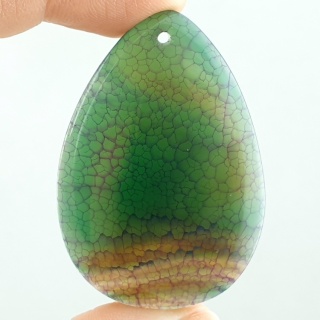 Agat kaboszon z dziurką 48x33 mm nr 250