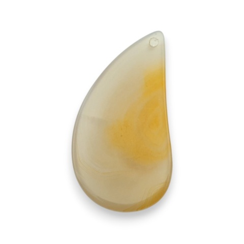 Agate cabochon with mounting hole 49x25 mm no 186 Agate cabochon with mounting hole 49x25 mm no 186