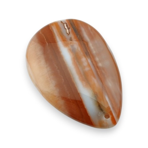 Agat kaboszon z dziurką 49x33 mm nr 204 Agat kaboszon z dziurką 49x33 mm nr 204