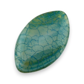 Agat kaboszon z dziurką 50x30 mm nr 254