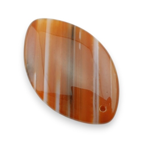Agat kaboszon z dziurką 50x32 mm nr 203