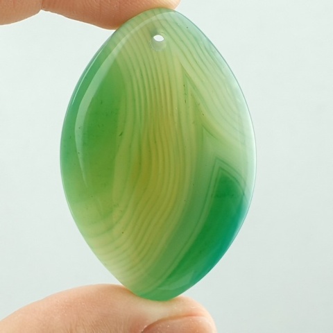 Agat kaboszon z dziurką 50x32 mm nr 218