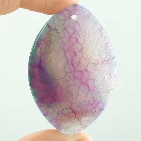 Agate cabochon with mounting hole 51x33 mm no 243 Agate cabochon with mounting hole 51x33 mm no 243