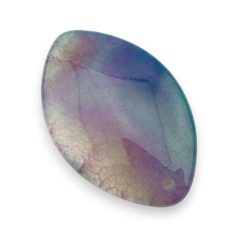Agate cabochon with mounting hole 51x33 mm no 243 Agate cabochon with mounting hole 51x33 mm no 243