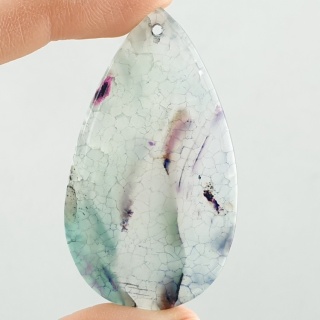 Agat kaboszon z dziurką 56x31 mm nr 246