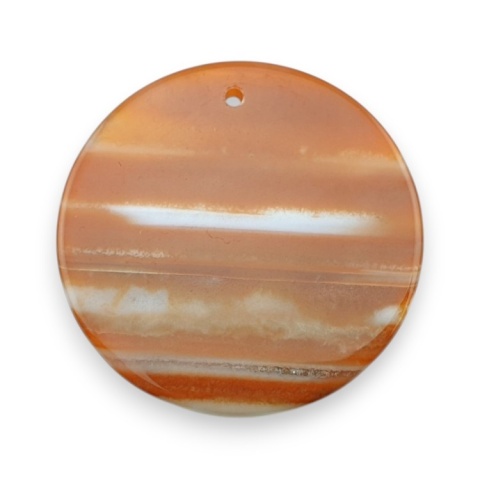 Agat kaboszon z dziurką fi 41 mm nr 206 Agat kaboszon z dziurką fi 41 mm nr 206