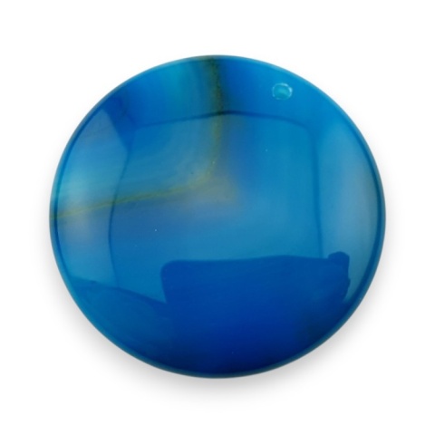 Agat kaboszon z dziurką fi 41 mm nr 216 Agat kaboszon z dziurką fi 41 mm nr 216