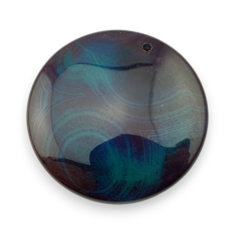 Agate cabochon with mounting hole fi 41x mm no 231 Agate cabochon with mounting hole fi 41x mm no 231