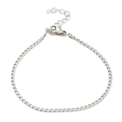 Stainless steel armour bracelet 17+3.5 cm
