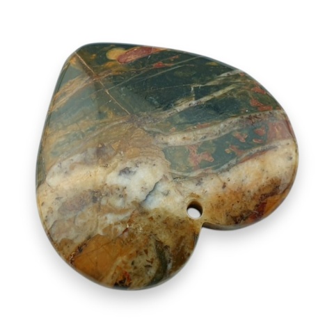 Jaspis Picasso koboszon z dziurką 40x38 mm nr 5 Jaspis Picasso koboszon z dziurką 40x38 mm nr 5