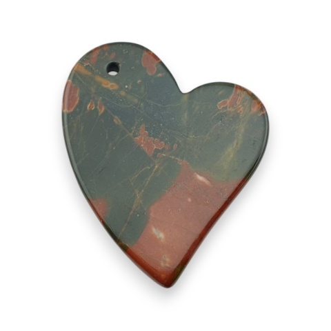 Picasso jasper cabochon with mounting hole 42x34 mm no 8