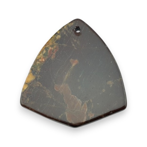 Picasso jasper cabochon with mounting hole 45x40 mm no 3 Picasso jasper cabochon with mounting hole 45x40 mm no 3