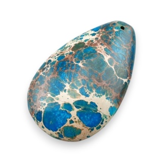Jaspis cesarski kaboszon z dziurką 50x31 mm nr 21