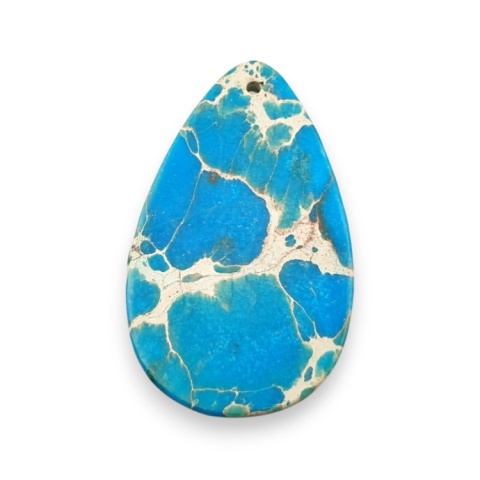 Imperial jasper cabochon with mounting hole 51x3 mm no 35 Imperial jasper cabochon with mounting hole 51x3 mm no 35