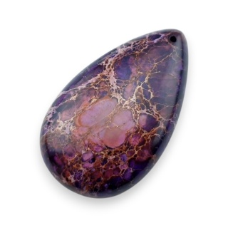 Jaspis cesarski kaboszon z dziurką 51x30 mm nr 11