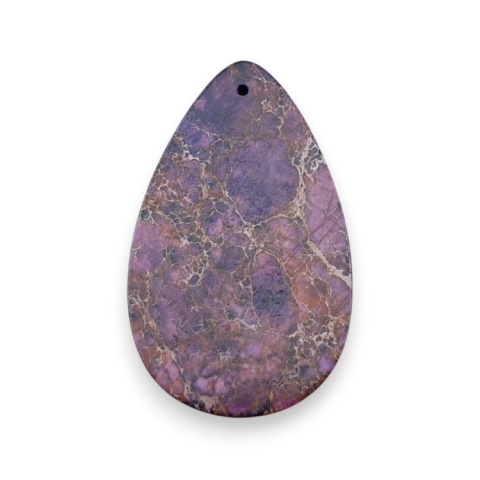 Jaspis cesarski kaboszon z dziurką 51x30 mm nr 11