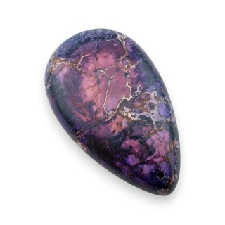 Jaspis cesarski kaboszon z dziurką 51x30 mm nr 13