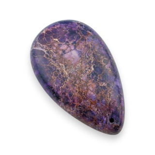 Jaspis cesarski kaboszon z dziurką 51x30 mm nr 14