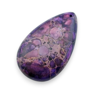 Jaspis cesarski kaboszon z dziurką 51x30 mm nr 15