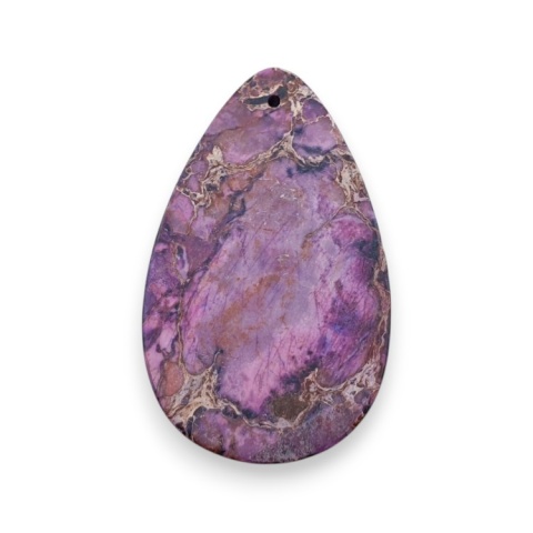 Imperial jasper cabochon with mounting hole 51x30 mm no 19 Imperial jasper cabochon with mounting hole 51x30 mm no 19