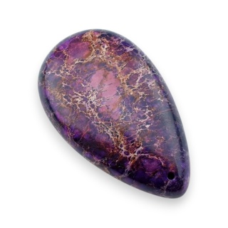 Jaspis cesarski kaboszon z dziurką 51x30 mm nr 20