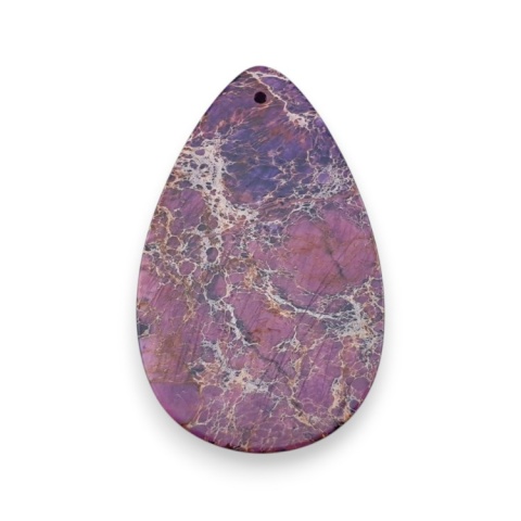Imperial jasper cabochon with mounting hole 51x30 mm no 20 Imperial jasper cabochon with mounting hole 51x30 mm no 20