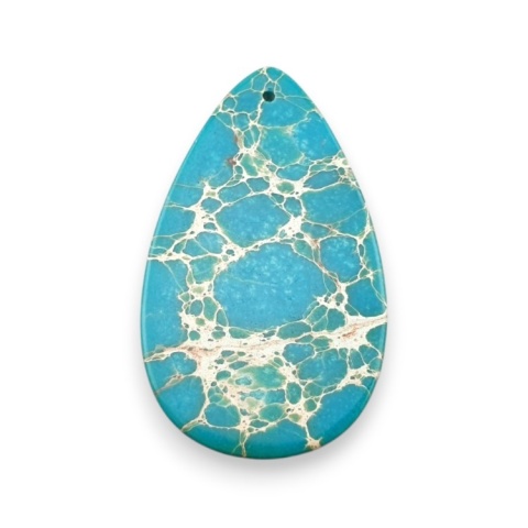 Imperial jasper cabochon with mounting hole 51x30 mm no 24 Imperial jasper cabochon with mounting hole 51x30 mm no 24