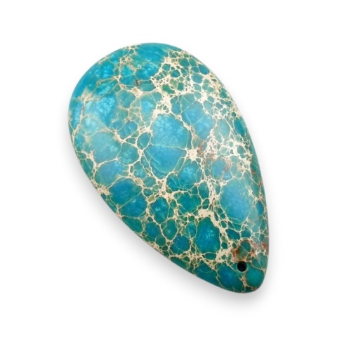 Jaspis cesarski kaboszon z dziurką 51x30 mm nr 29 Jaspis cesarski kaboszon z dziurką 51x30 mm nr 29