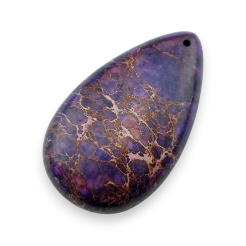 Jaspis cesarski kaboszon z dziurką 51x30 mm nr 2