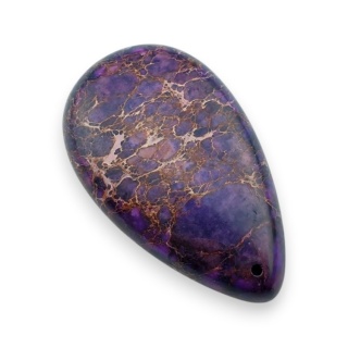 Jaspis cesarski kaboszon z dziurką 51x30 mm nr 2