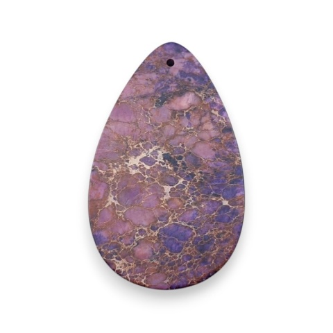 Jaspis cesarski kaboszon z dziurką 51x30 mm nr 2