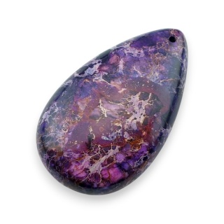 Jaspis cesarski kaboszon z dziurką 51x30 mm nr 3