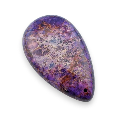 Jaspis cesarski kaboszon z dziurką 51x30 mm nr 5 Jaspis cesarski kaboszon z dziurką 51x30 mm nr 5