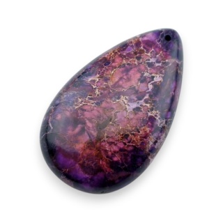 Jaspis cesarski kaboszon z dziurką 51x30 mm nr 7