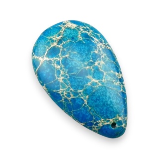 Jaspis cesarski kaboszon z dziurką 51x31 mm nr 26