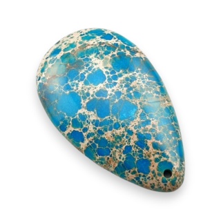 Jaspis cesarski kaboszon z dziurką 51x31 mm nr 28