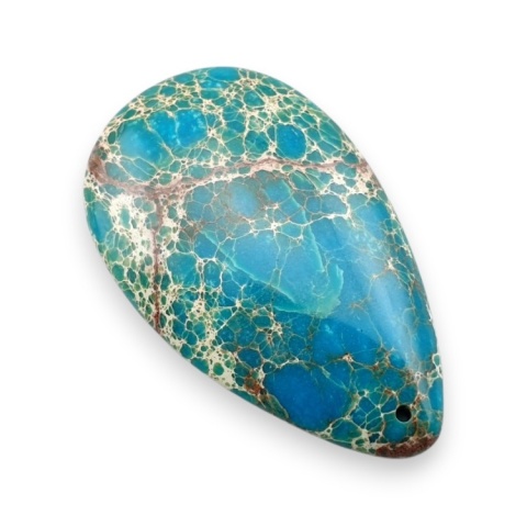 Jaspis cesarski kaboszon z dziurką 51x31 mm nr 38