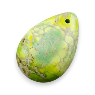 Jaspis cesarski łezka z dziurką 30x20 mm nr 12