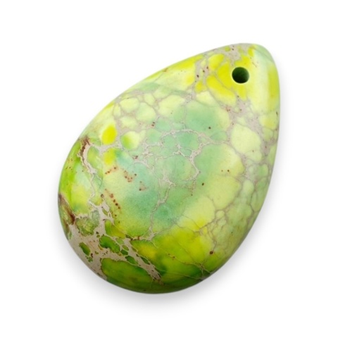 Imperial jasper teardrop with mounting hole 30x20 mm no 12 Imperial jasper teardrop with mounting hole 30x20 mm no 12