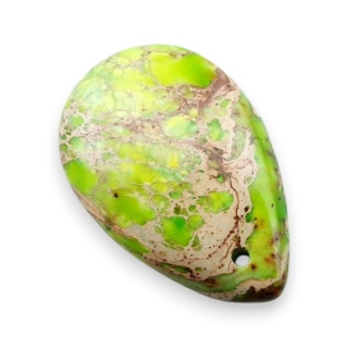 Jaspis cesarski łezka z dziurką 30x20 mm nr 13