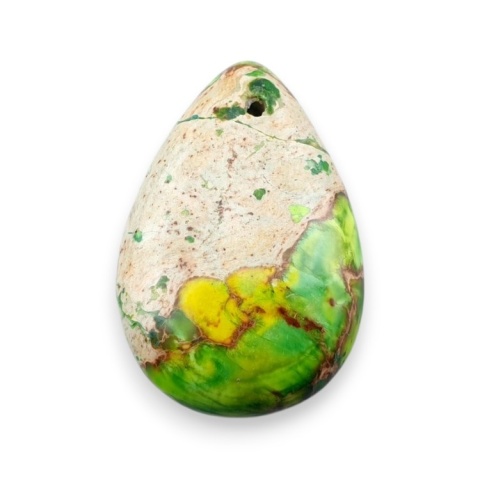 Imperial jasper teardrop with mounting hole 30x20 mm no 18