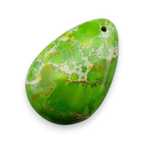 Imperial jasper teardrop with mounting hole 34x22 mm no 7