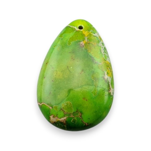 Imperial jasper teardrop with mounting hole 34x22 mm no 7