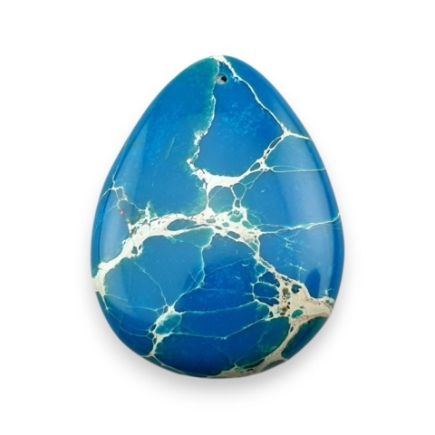 Jaspis cesarski łezka z dziurką 40x30 mm nr 28 Jaspis cesarski łezka z dziurką 40x30 mm nr 28