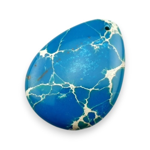Jaspis cesarski łezka z dziurką 40x30 mm nr 37 Jaspis cesarski łezka z dziurką 40x30 mm nr 37