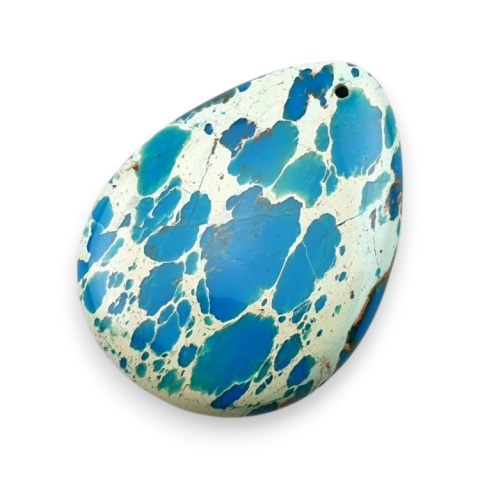 Imperial jasper teardrop with mounting hole 41x31 mm no 34 Imperial jasper teardrop with mounting hole 41x31 mm no 34
