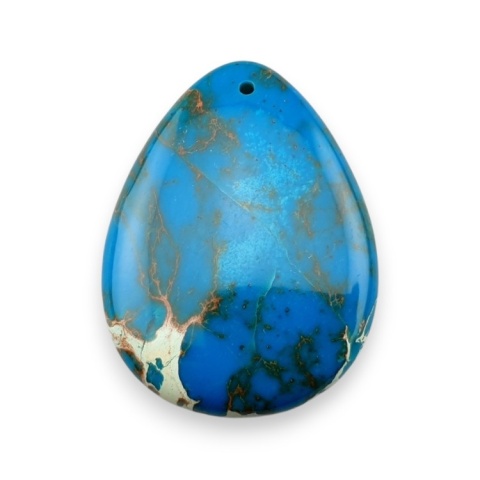 Imperial jasper teardrop with mounting hole 41x31 mm no 34 Imperial jasper teardrop with mounting hole 41x31 mm no 34