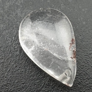 Kryształ górski łezka z dziurką 33x22 mm nr 32